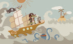 Fresque murale Pirate l’Océan en Aventure pour Chambre d’Enfant - Vignette | Mr Papier Peint