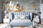 Fresque murale Pirate l’Océan en Aventure pour Chambre d’Enfant - Vignette | Mr Papier Peint