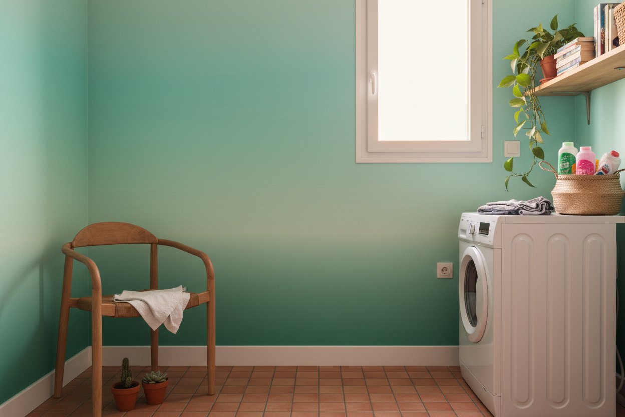 Visualisation Papier peint dégradé vert évasion nature et sérénité