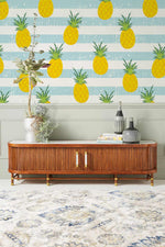 Répéter le motif de papier peint ananas mural - Vignette | Mr Papier Peint