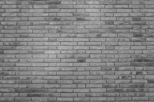 Tapisserie vintage grunge effet construction avec mur en briques grises variées