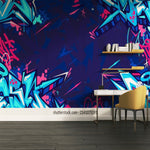 Urban Chic: Papier Peint Abstrait Bleu Nuit - Vignette | Mr Papier Peint